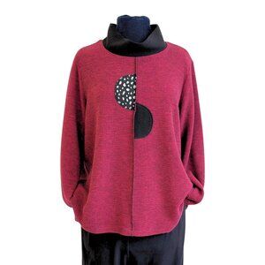 Christopher Calvin Red Circle Top